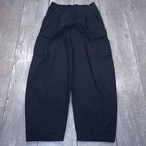 Under Armour Unstoppable Cargo Pants Women Small Black Wide Leg Ripstop Athletic